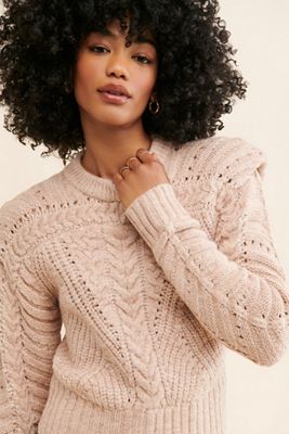 ASTR the Label Tabitha Shoulder Pad Sweater