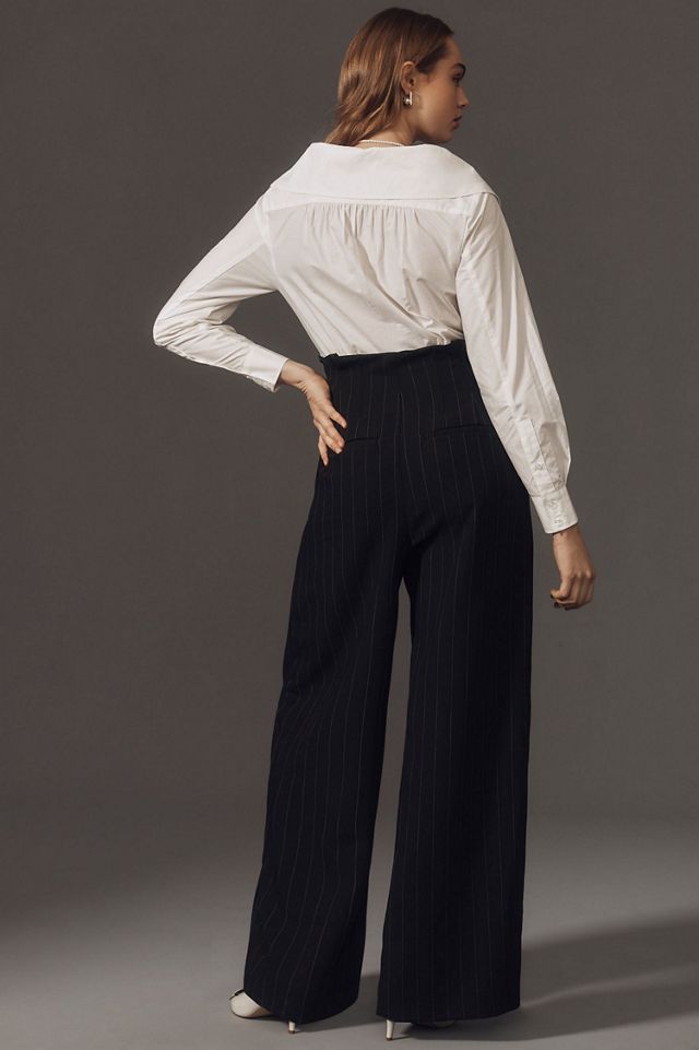 Maeve Corseted Shirting Twofer Jumpsuit #1