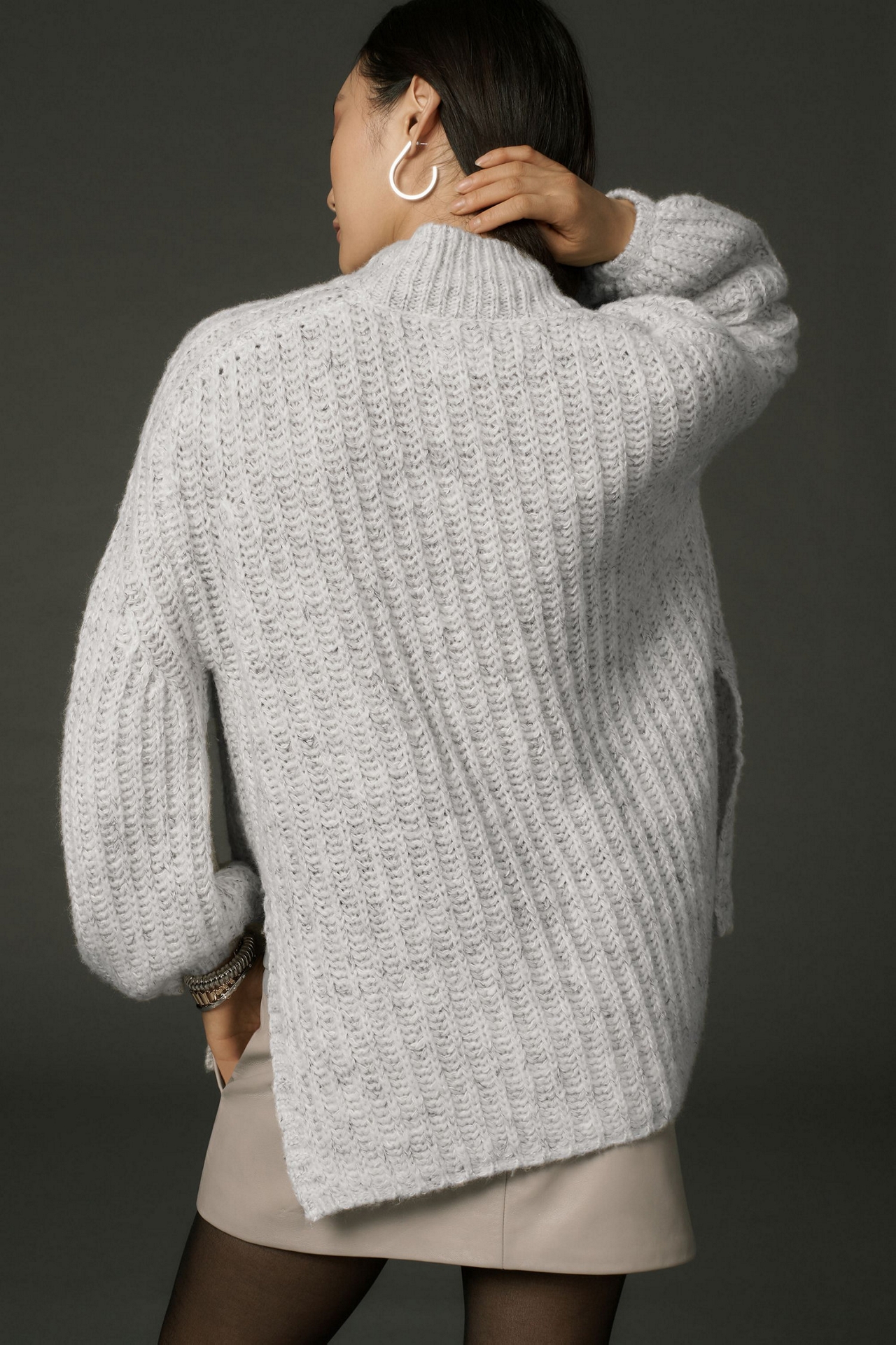 Pilcro Textured Tunic Sweater