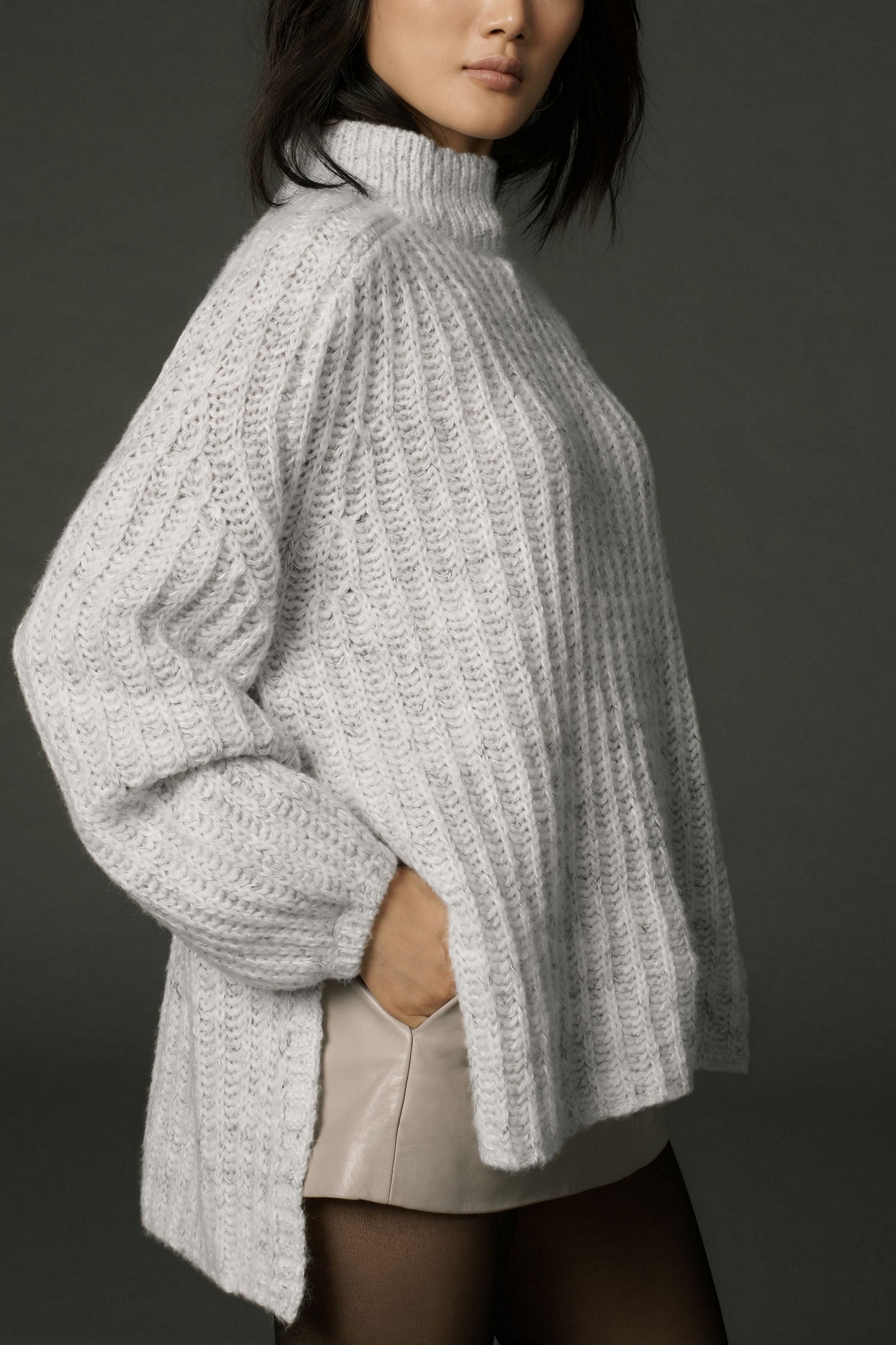 Pilcro Textured Tunic Sweater