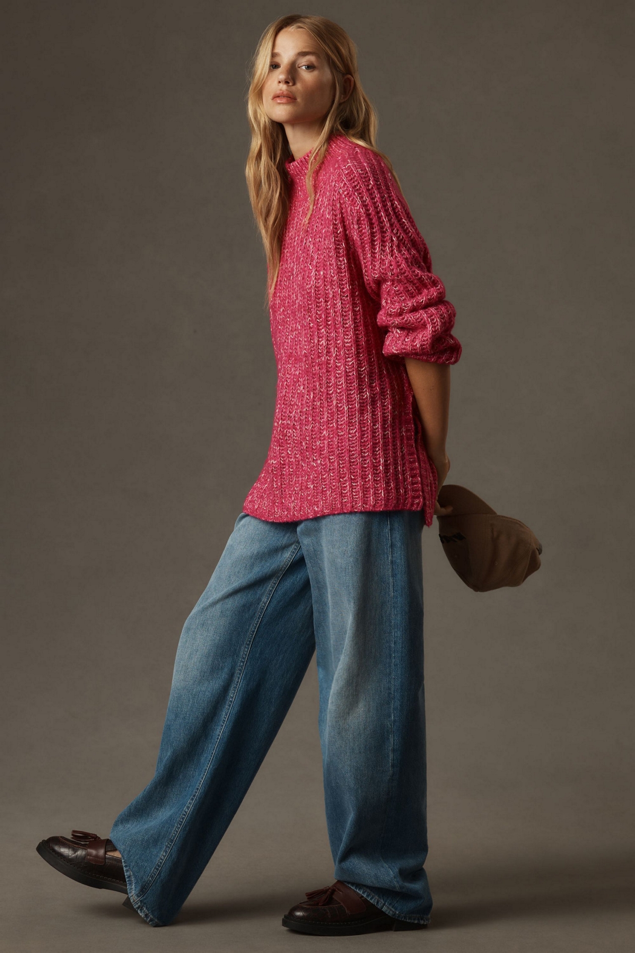 Pilcro Textured Tunic Sweater
