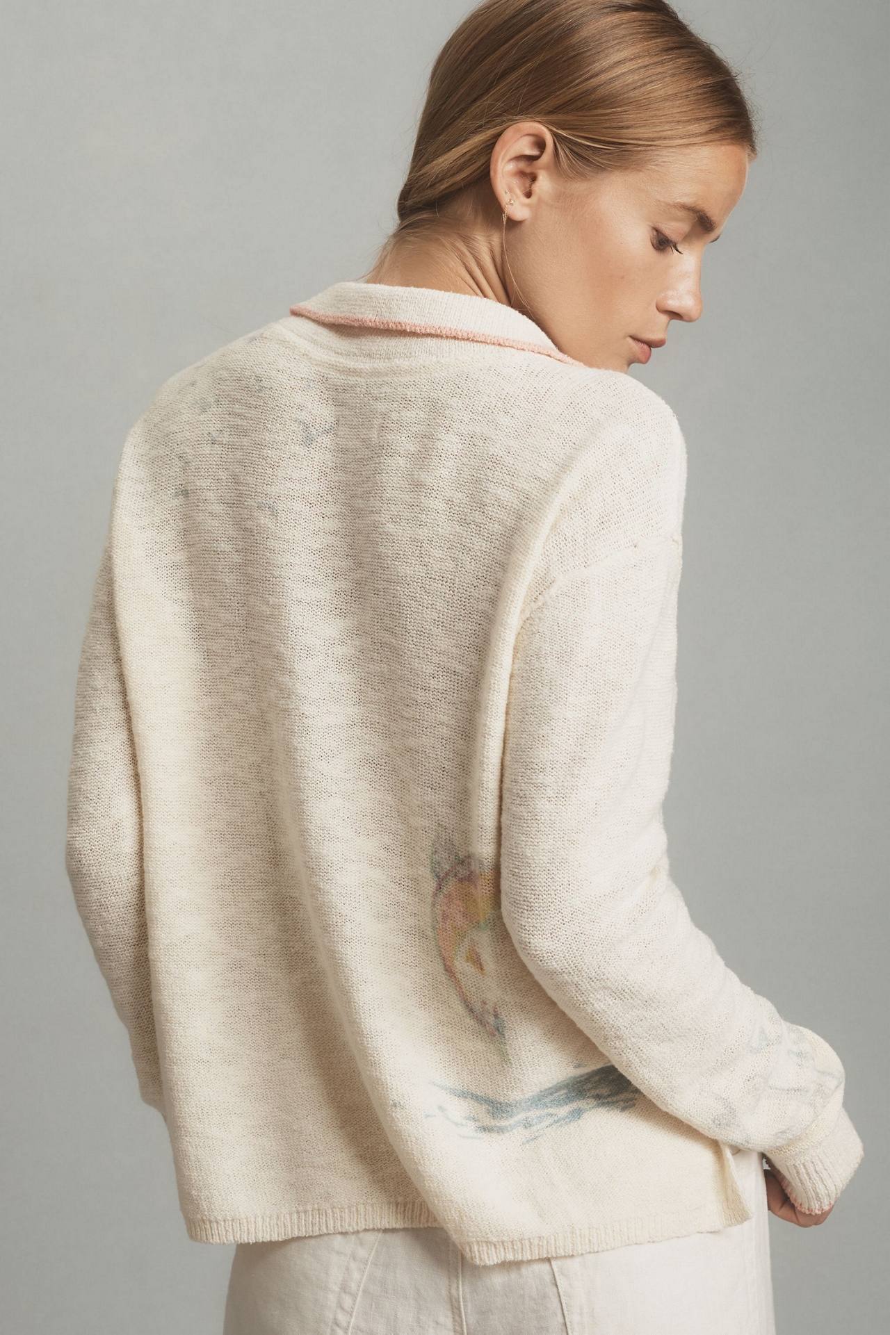 Pilcro Letterset Icon Polo Sweater