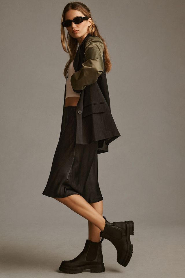 Dolan Utility Mixed Fabric Blazer #3