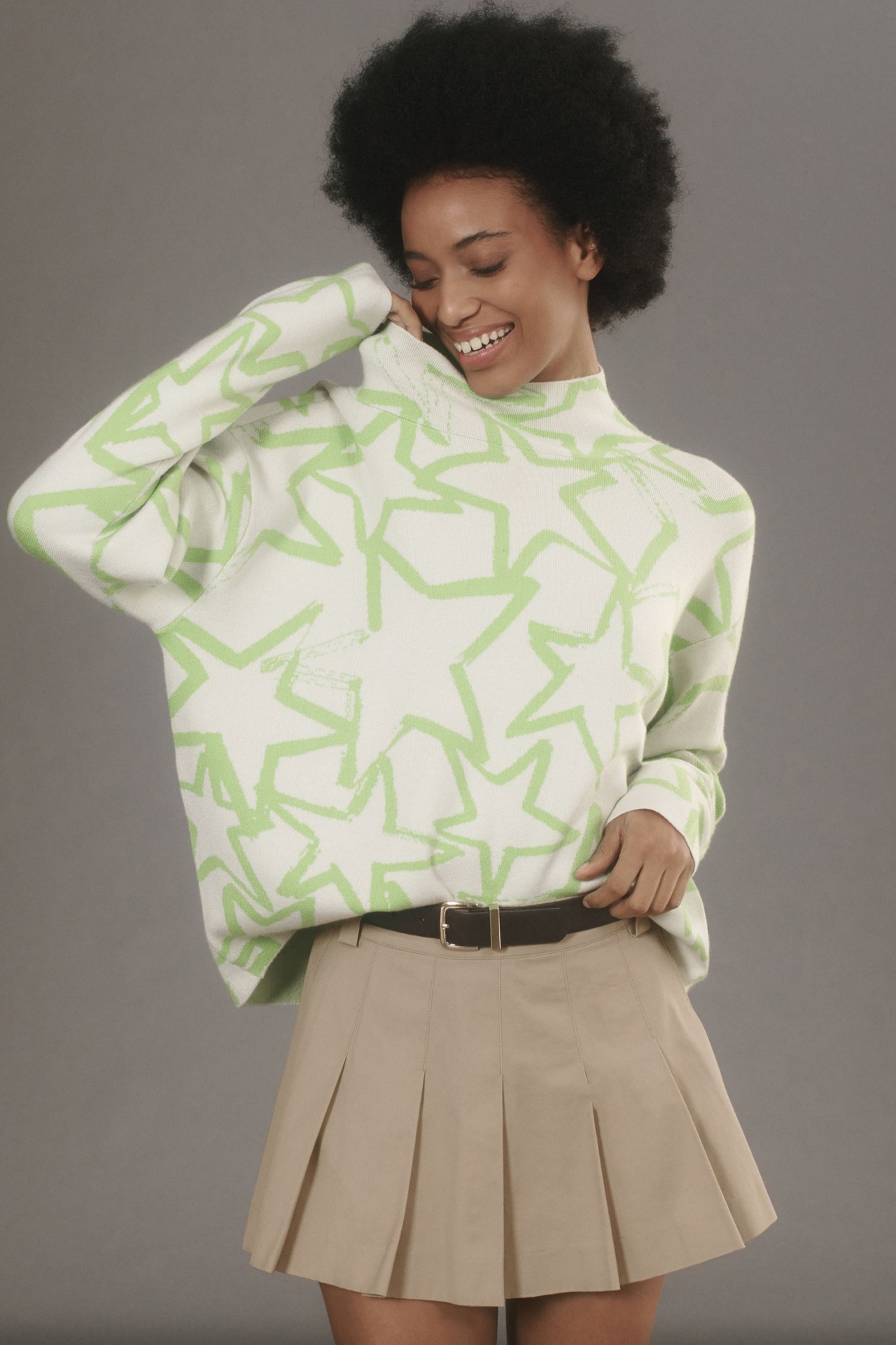 Maeve Carys Mock Neck Sweater