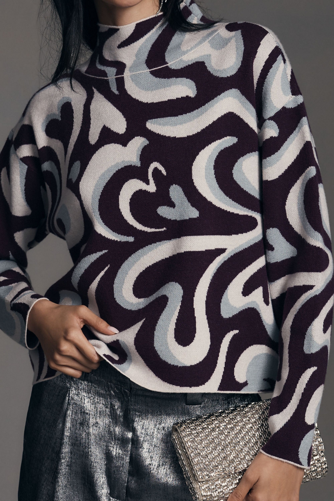 Maeve Carys Mock Neck Sweater