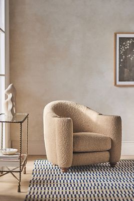 Halligan Bouclé Rounded Club Chair