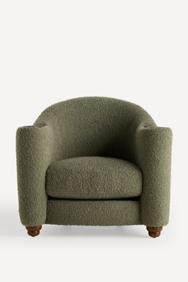 Halligan Bouclé Rounded Club Chair
