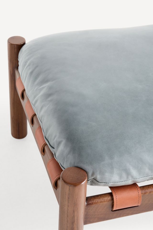 Inez Leather Ottoman #2