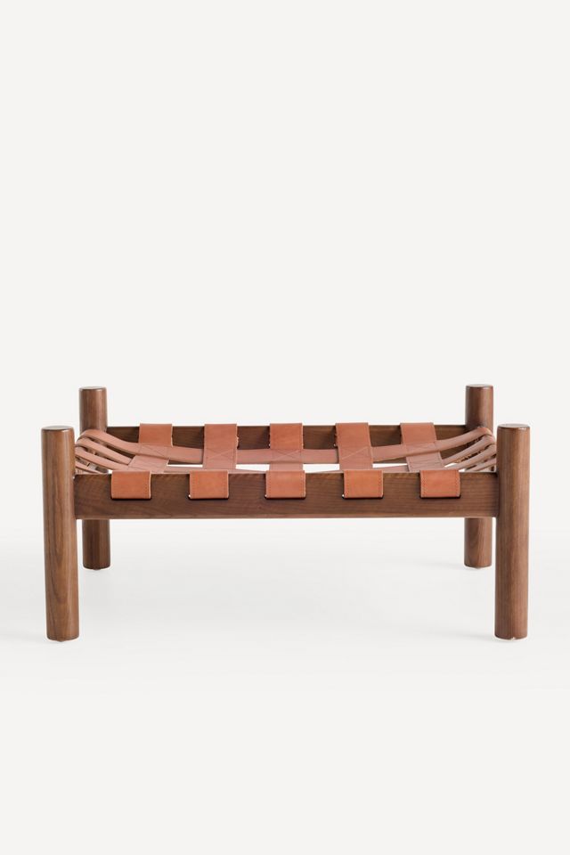 Inez Leather Ottoman #3