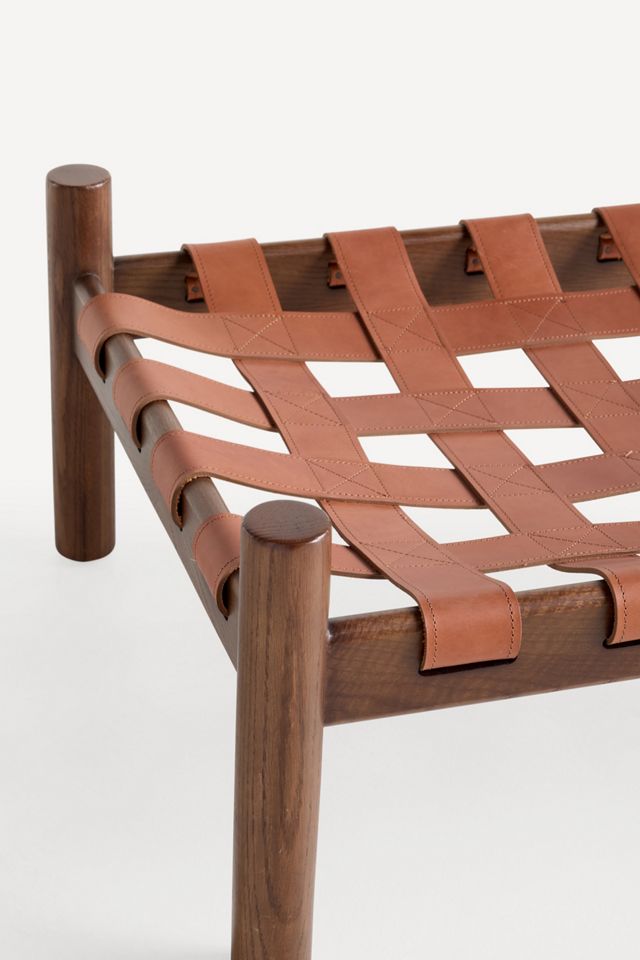 Inez Leather Ottoman #4
