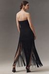 Mare Mare Strapless Fringe-Hem Maxi Dress