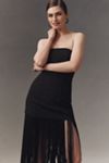 Mare Mare Strapless Fringe-Hem Maxi Dress
