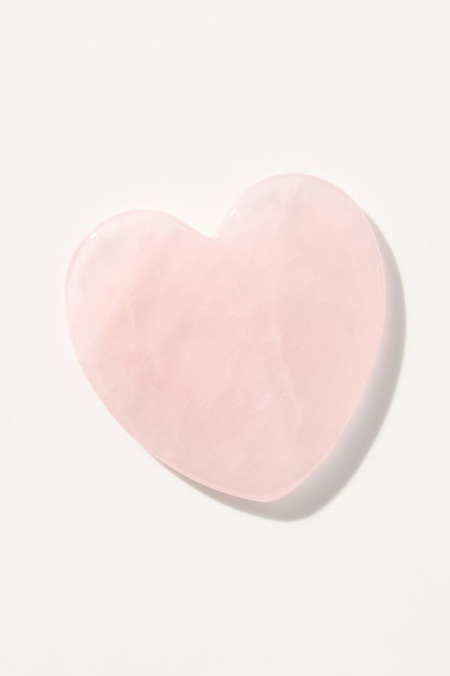 Rose Quartz Heart Gua Sha #1