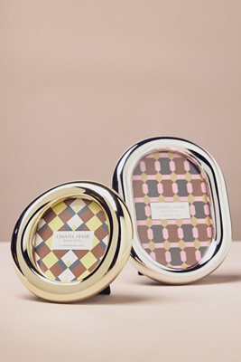 Anthropologie Chantel Metallic Picture Frame In Multi