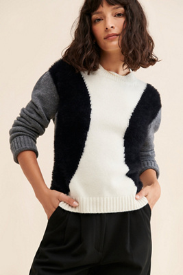 Floor Colorblock Motif Sweater | Anthropologie