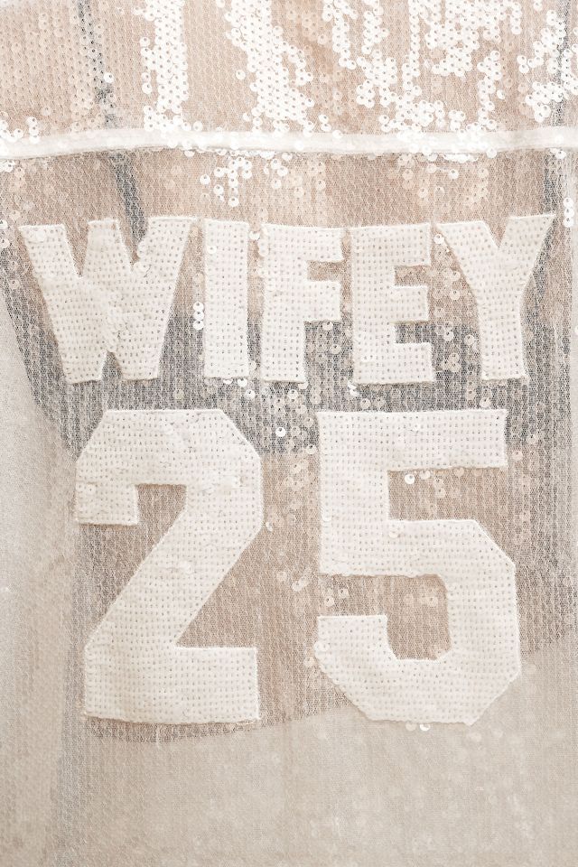 En Elly Wifey Sequin Buttondown Shirt #4