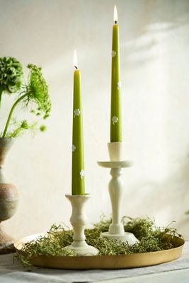 Clover Taper Candles, Set of 2