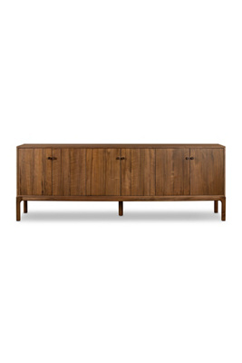 Anthropologie Arturo 85" Walnut Wood Sideboard