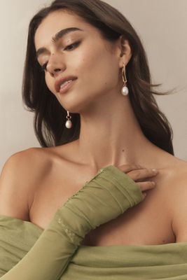 Missoma Baroque Pearl Twist Earrings
