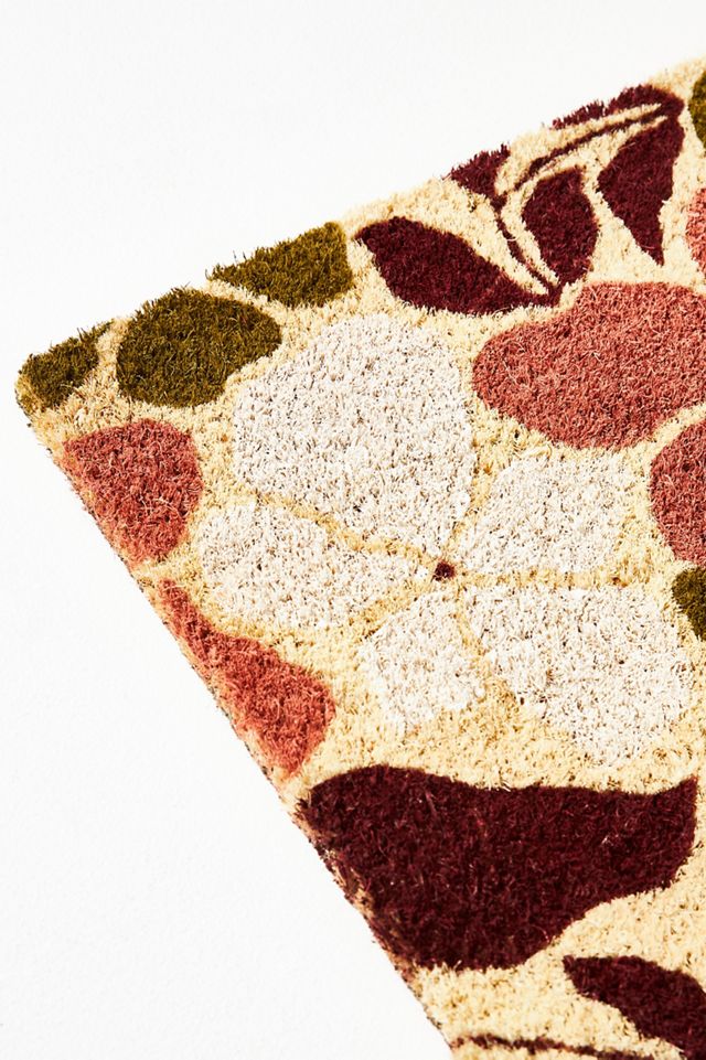 McKenzie Parrott New Day Floral Coir Printed Doormat #1