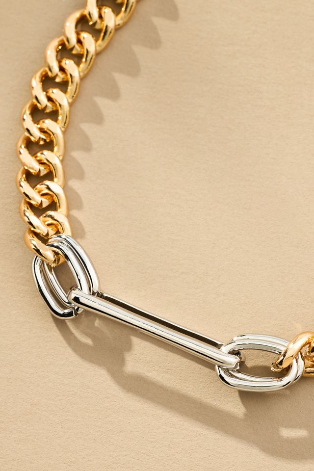 Mixed Metal Chain Necklace #2