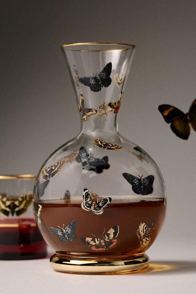Catherine Martin Midnight Creatures Decaled Glass Decanter #3
