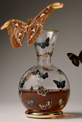 Catherine Martin Midnight Creatures Decaled Glass Decanter