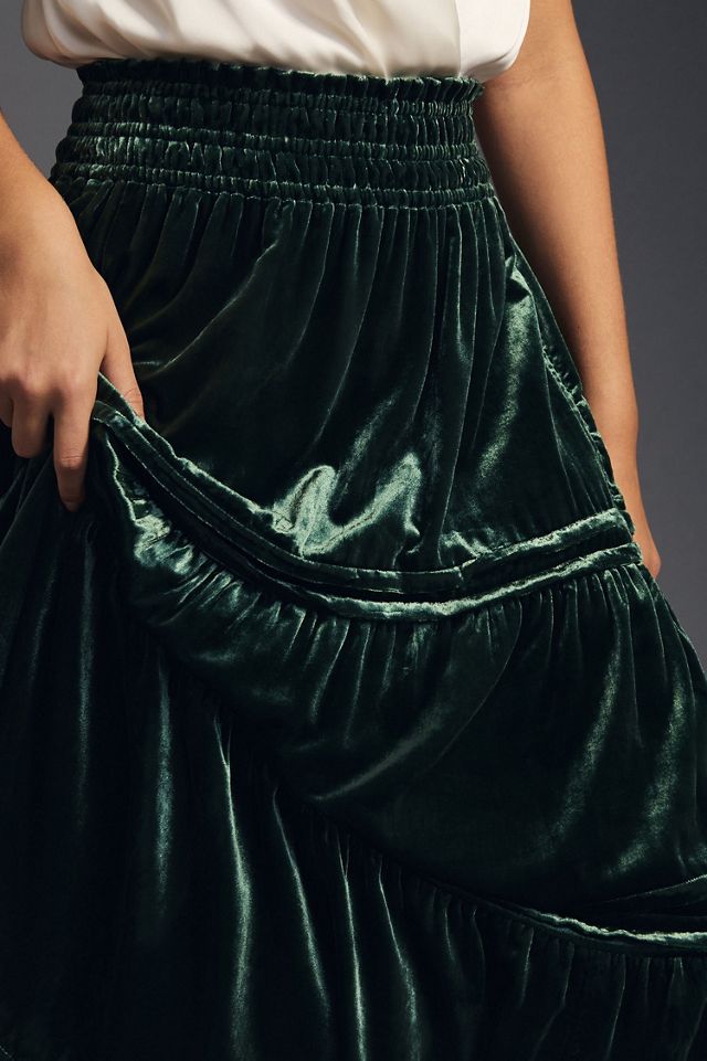 Somerset Velvet Maxi Skirt #3