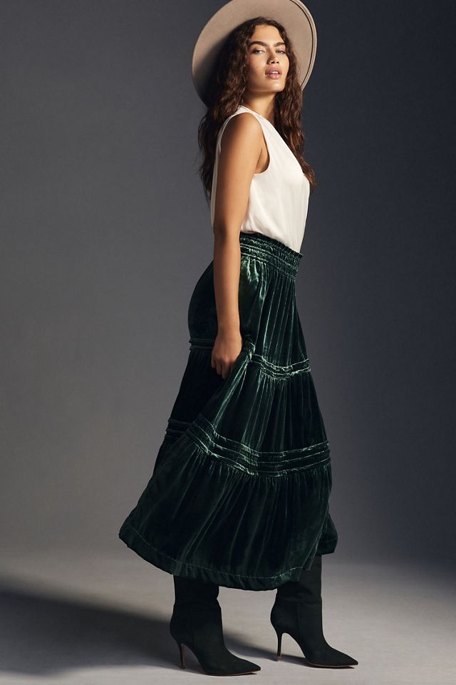 Somerset Velvet Maxi Skirt #2