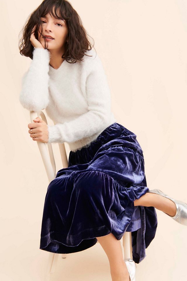 Somerset Velvet Maxi Skirt #2