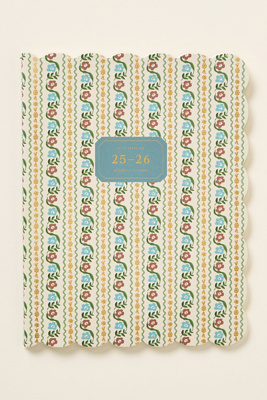 Rifle Paper Co Softbound 17-month 2025-2026 Planner In Blue