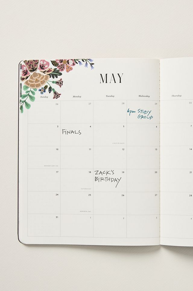 Agenda de Tapa Blanda de 12 Meses 2025-2026 de Rifle Paper Co. #1