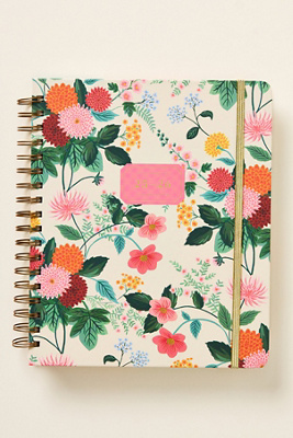 Rifle Paper Co Spiral 17-month Planner In Pink