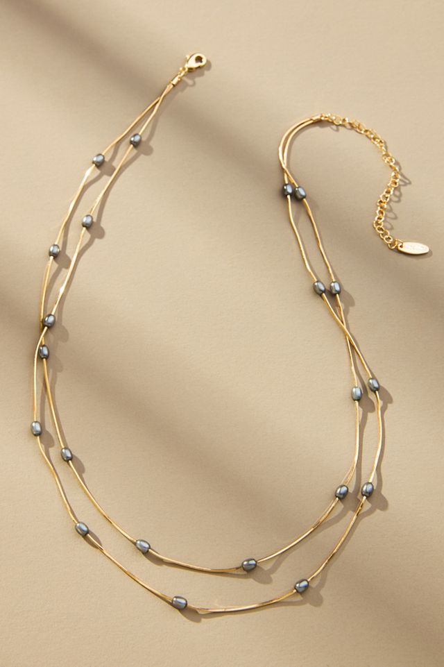 Dainty Pearl Layered Necklace #2
