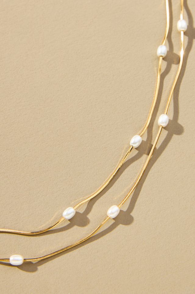 Dainty Pearl Layered Necklace #2