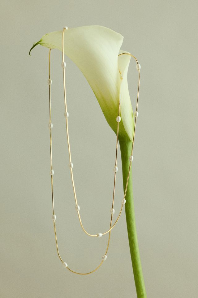 Dainty Pearl Layered Necklace #3