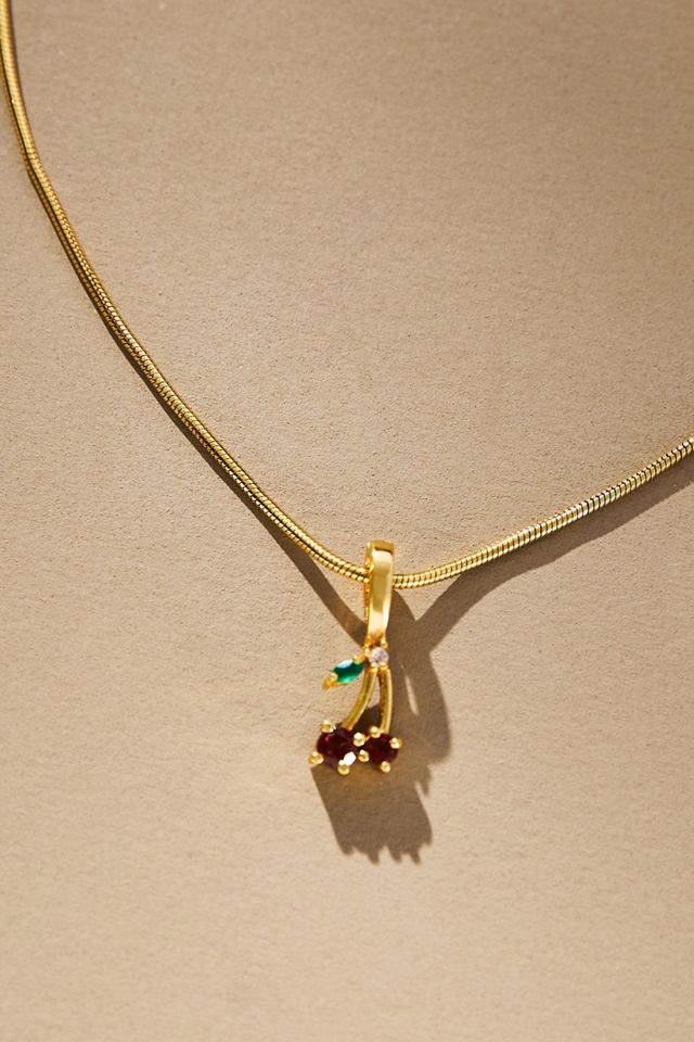 Amorcito Cherry Charm Necklace #1
