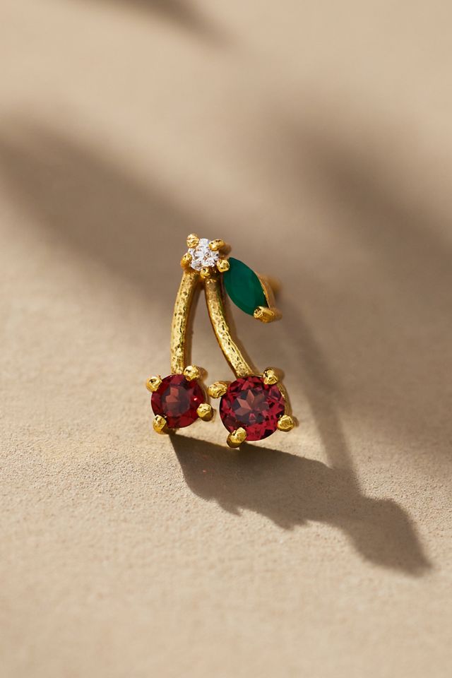 Amorcito Cherry Stud Earrings #1