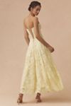 V. Chapman Carolena Strapless Sweetheart A-Line Lace Midi Set