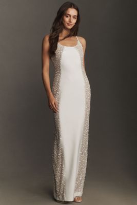 ILA Violet Sequin Silk Slip Wedding Gown