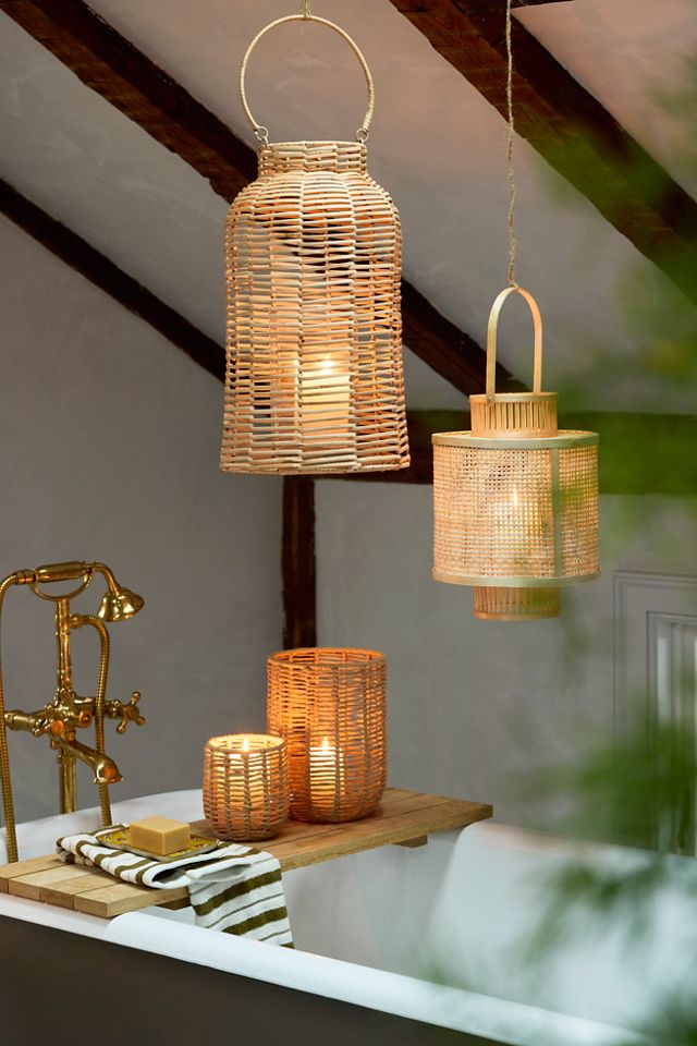 Rattan Caned Lantern #5