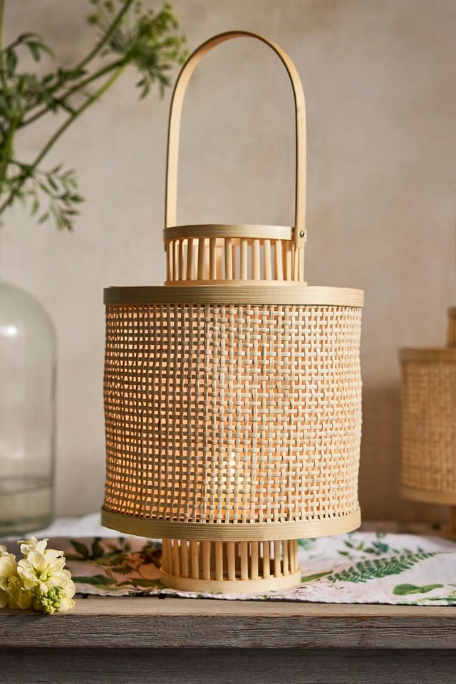 Rattan Caned Lantern #7