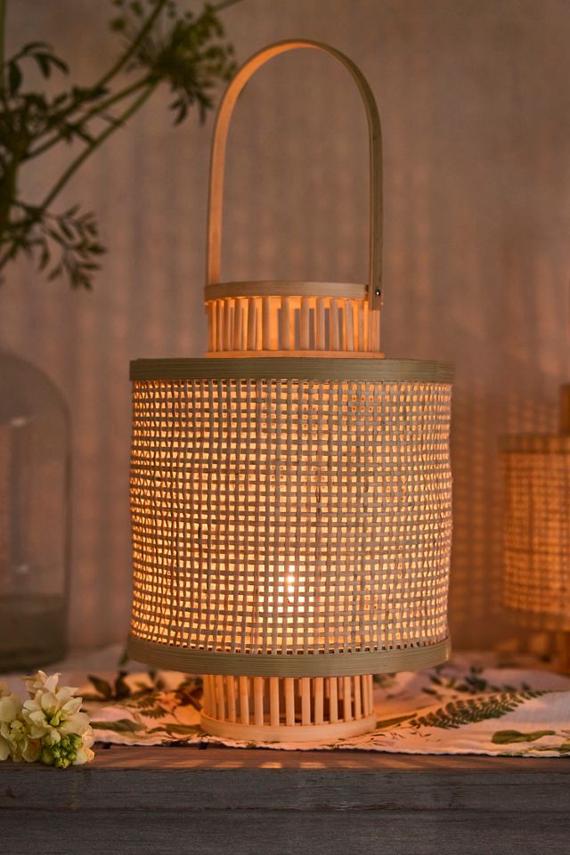 Rattan Caned Lantern #3