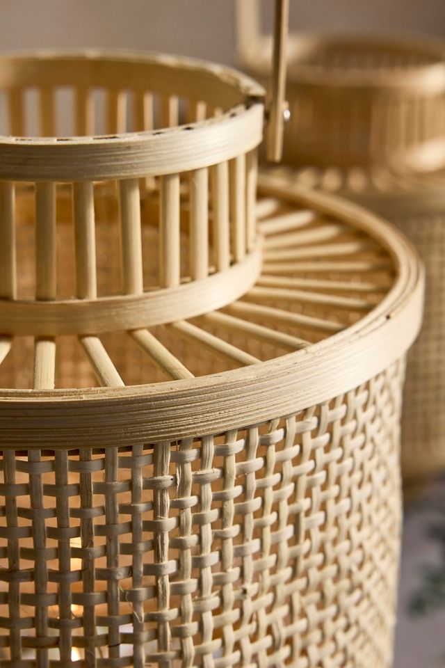 Rattan Caned Lantern #9