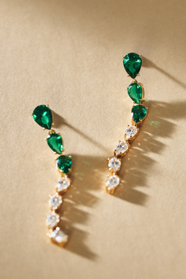 NADRI SOCIAL LIGHTS LINEAR DROP EARRINGS 