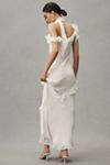 knee length dresses for ladies CRISTAL MAXI DRESS IN EARTH CHIFFON – DE LA VALI OFFICIAL