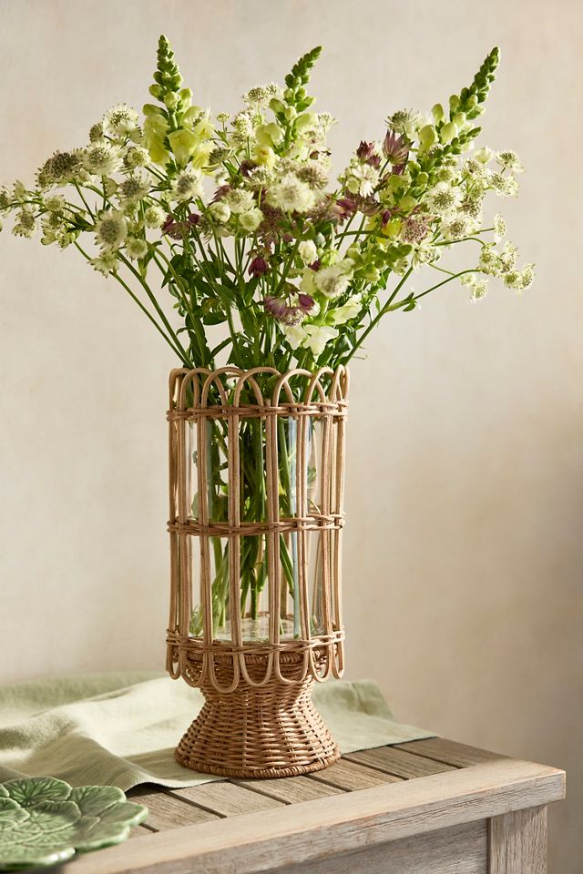 Rattan Caged Vase #3