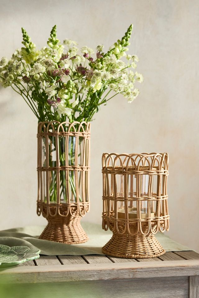 Rattan Caged Vase #1