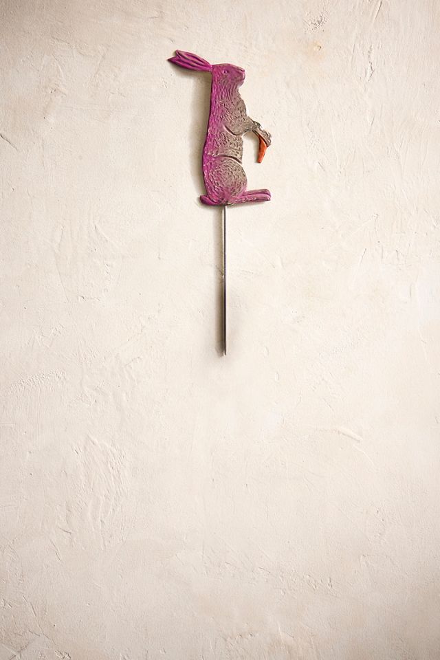 Festive Rabbit Iron Stake #1
