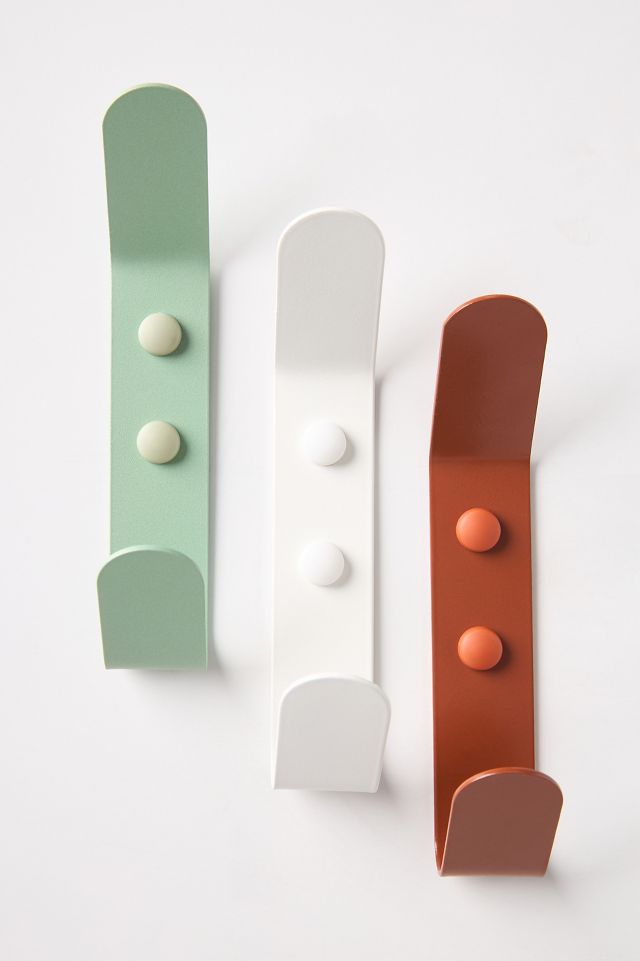 Powder-Coated Double Wall Hook - Anthropologie